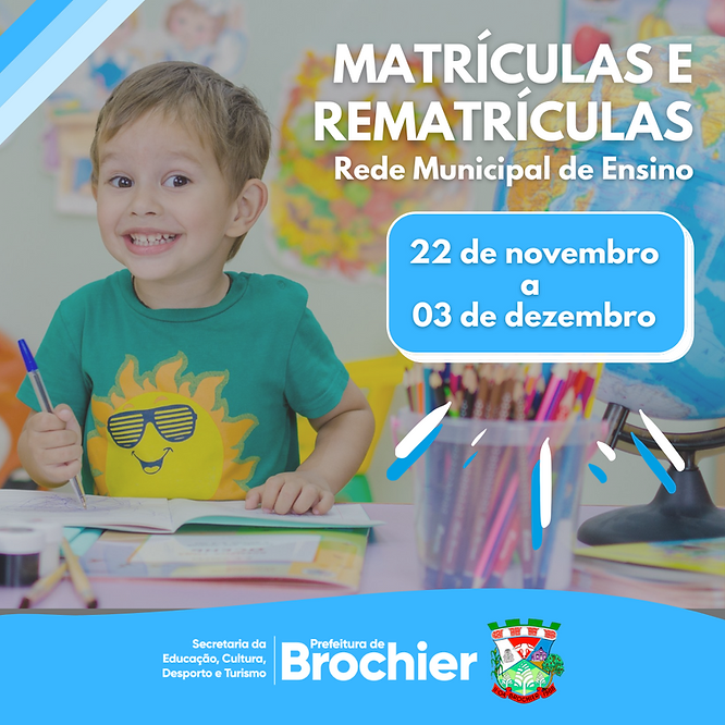 periodo-de-matriculas-e-rematriculas-na-rede-municipal-de-ensino