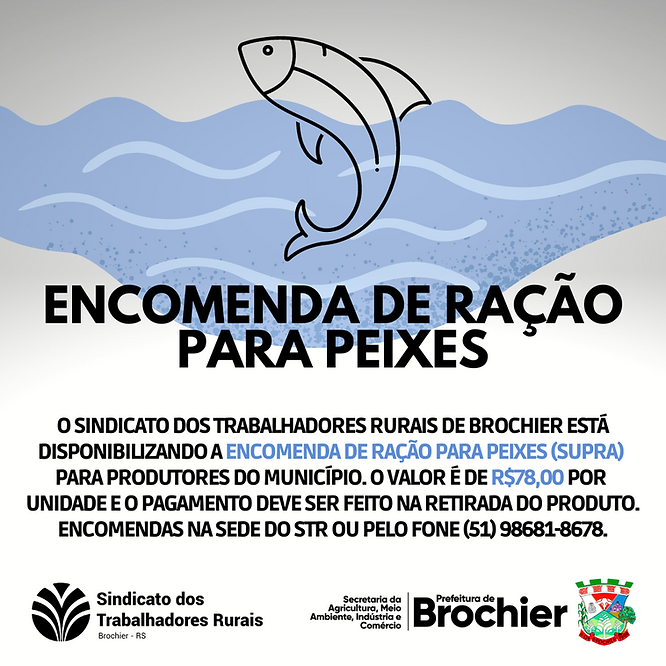 str-disponibiliza-encomenda-de-racao-para-peixes-para-produtores-brochienses