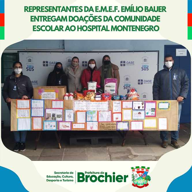 representantes-da-emef-emilio-bauer-entregam-doacoes-da-comunidade-escolar-ao-hospital-montenegro