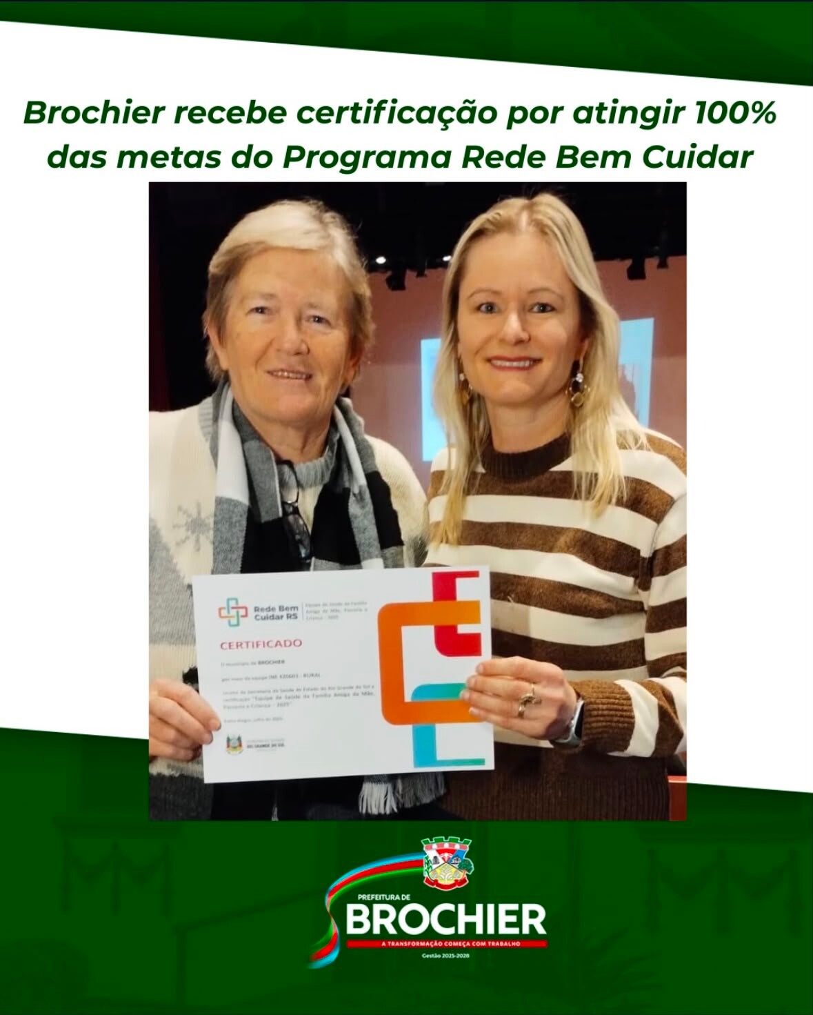 brochier-recebe-certificacao-por-receber-100-das-metas-do-programa-rede-bem-cuidar